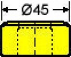 Langlochmatrize Nr. 38    -      7,5 x 26,0 mm