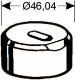 offset oblong die longitudinal - 10.7 x 20.7 mm