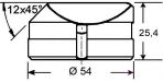 matrice ronde no. 271 à inclinaison - 10,7 Ø mm