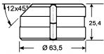 Rundmatrize Nr. 291 mit Schräge - 8,2 Ø mm