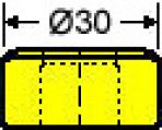 matrice oblongue no. 33 - 5,8 x 13,3 mm