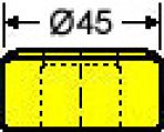 matriz oblonga nr. 38    -    14.5 x 31.0 mm