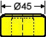 matriz oblonga nr. 38    -      6.5 x 21.0 mm