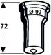 punzón redondo nr. 11 con el filo inclinado -   80.0 mm