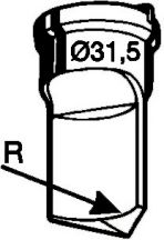 poinçon no. 5 pour arrondir les angles - rayon 5 mm