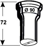 poinçon rond no. 11 surface coupante inclinée - 85,0 mm