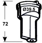 punzón para cerradura con ranura redonda nr. 6  - 34.0 Ø 17.5 x 10.5 mm