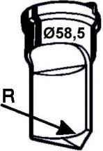 corner radiusing punch no. 7  - Radius 30 mm