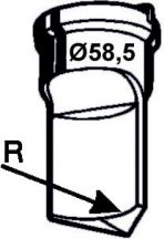Eckenabrundstempel Nr. 7 - Radius 35 mm