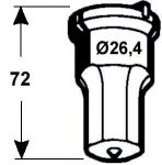 poinçon no. 3 trou despagnolette  - Ø 22,2 x 20,3 mm