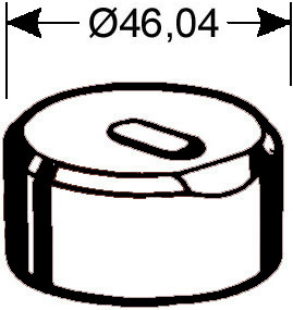 Langloch-Winkelstahlmatrize längs - 6,2 x 25,7 mm