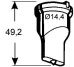 Langlochstempel Nr. 1 - 10,0 x 14,0 mm