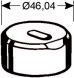 matriz oblonga longitudinal descentrada - 11.7 x 22.7 mm