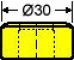 oblong die no. 33    -      5.3 x 13.3 mm