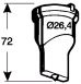 oblong punch no. 3 - 16.0 x 26.0 mm
