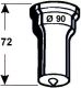 Rundstempel Nr. 11 plan, mit Körner - 60,0 mm